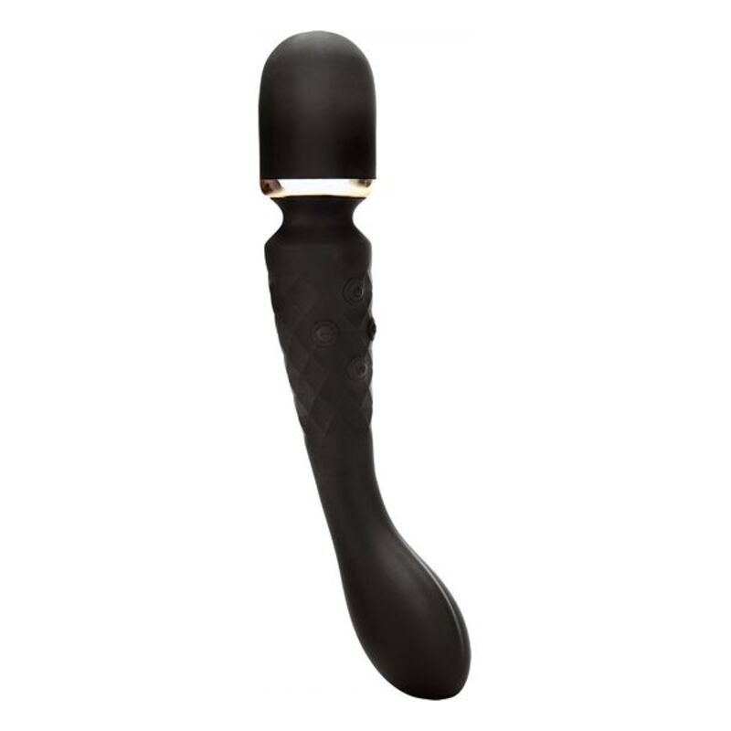 Pie Sienas Stiprināms Masāžas Rīks Luxe 2-Way Bodywand Melns