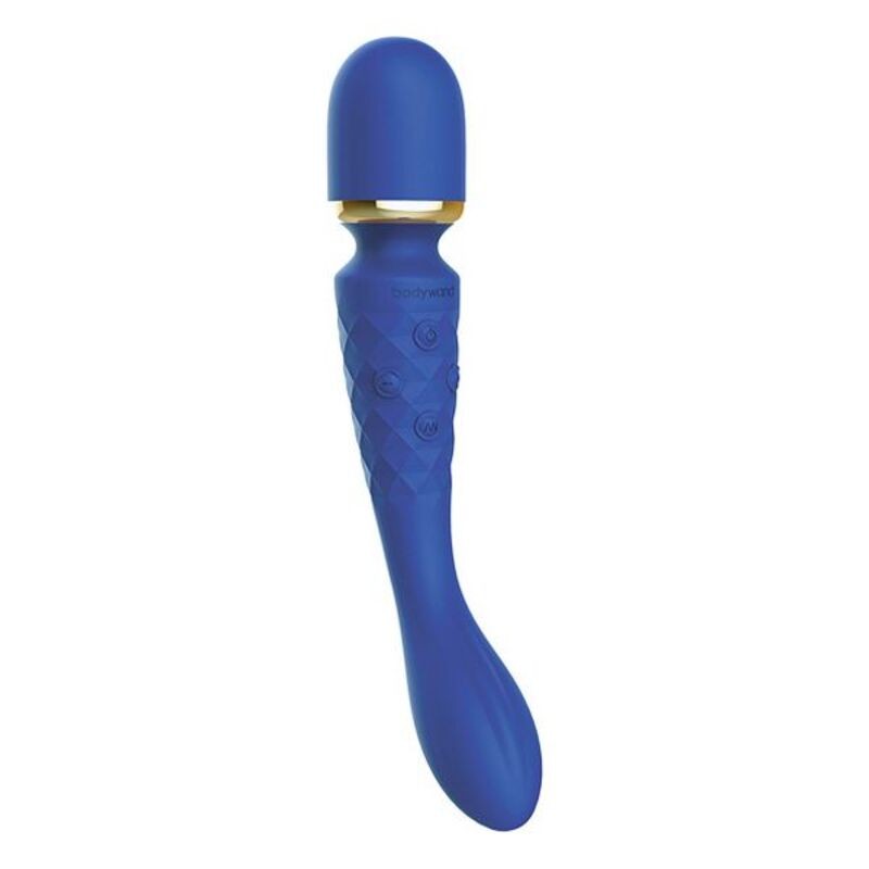 Pie Sienas Stiprināms Masāžas Rīks Luxe 2-Way Bodywand Zils