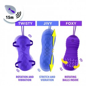 Vaginālās Lodītes Remote Controlled Foxy FeelzToys