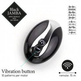 Анальный вибратор Cassini черный Jamba FeelzToys