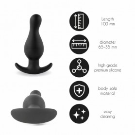 Anālais spraudnis FeelzToys Black Nr. 2