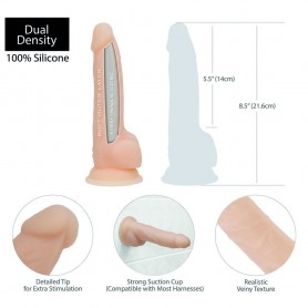 Dildo Realistico Addiction Dual Density 8 Inch