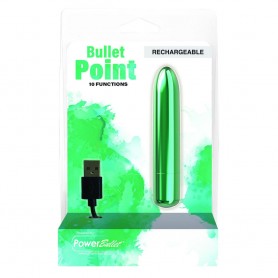 Вибратор PowerBullet 10 Зеленый