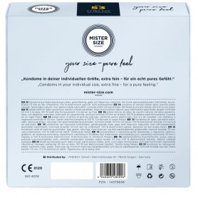 Condoms Mister Size Ø 5,3 cm (36 pcs)