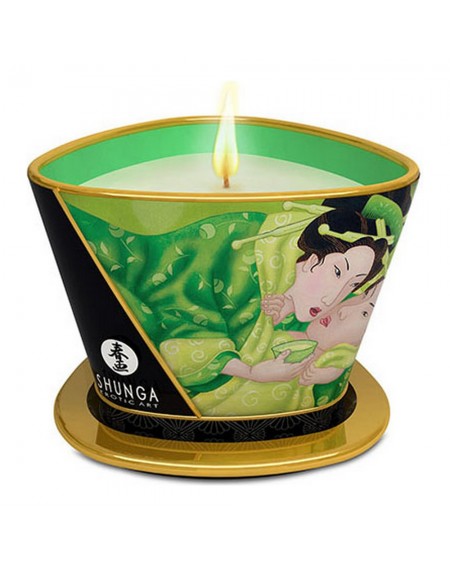 Candela per Massaggi Tè Verde Shunga (170 ml)