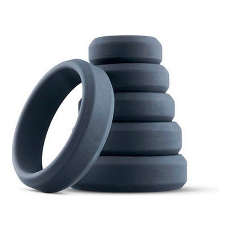 Cock Ring Boners Dark Grey (6 pcs)