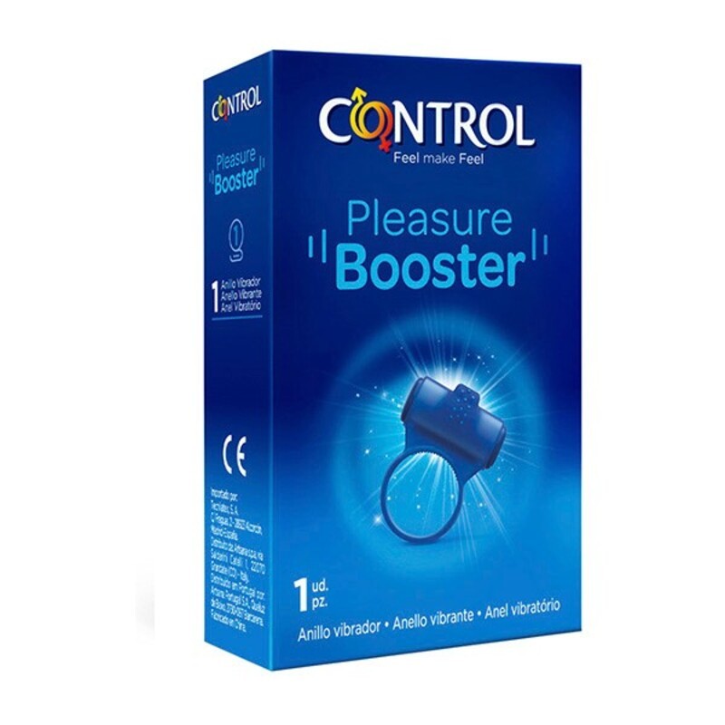 Dzimumlocekļa Gredzeni Pleasure Booster Control Zils