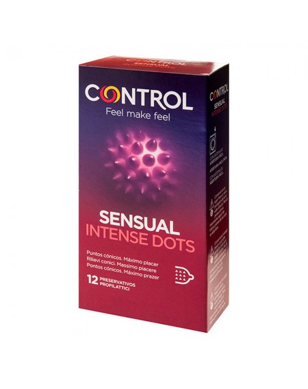 Preservativi Intense Intense Dots Control (12 uds)