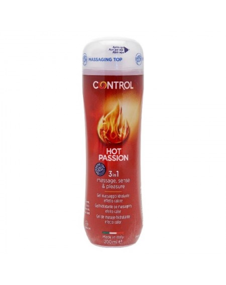 Gel per Massaggio Hot Passion Control (200 ml)