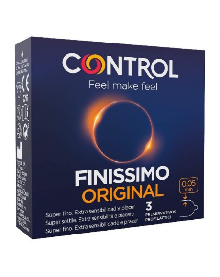 Prezervatīvi Finissimo Control Original (3 uds)