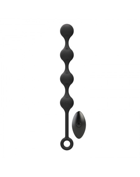 Anālās Lodītes Nexus Quattro Remote Control Vibrating Pleasure Beads Black (25 cm)