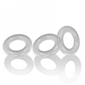 Gabbia per Pene a Tre Anelli Oxballs Willy Rings Pack Clear (3 uds)