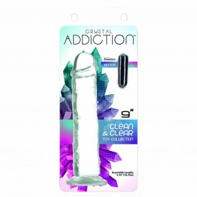 Realistic Dildo Shine Inline Crystal Addiction (23 cm)