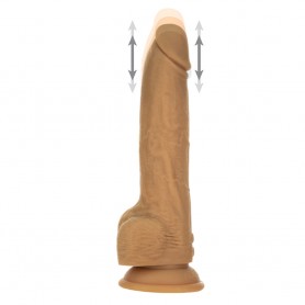 Masturbatore Thrusting Dong with Remote 9 Inch Caramel (15,2 cm)