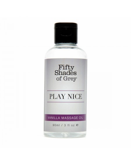 Olio per Massaggio Erotico Fifty Shades of Grey Play Nice Vanilla (90 ml)