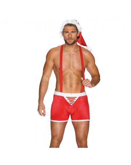 Costume Mr Claus Obsessive Red