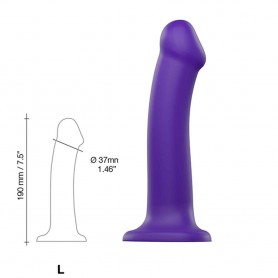 Dildo Dual Density Strap-on-me Purple Silikona