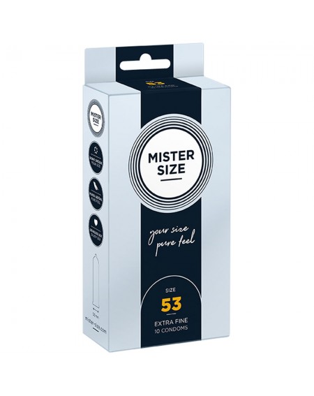 Preservativi Mister Size Extra sottili (53 mm)
