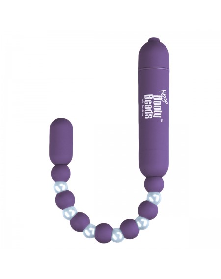 Vibrating Butt Plug PowerBullet Mega Booty Beads with 7 Functions Violet