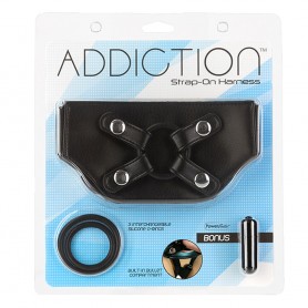 New Comers Strap Addiction Strap-On One Size Fits Most Black