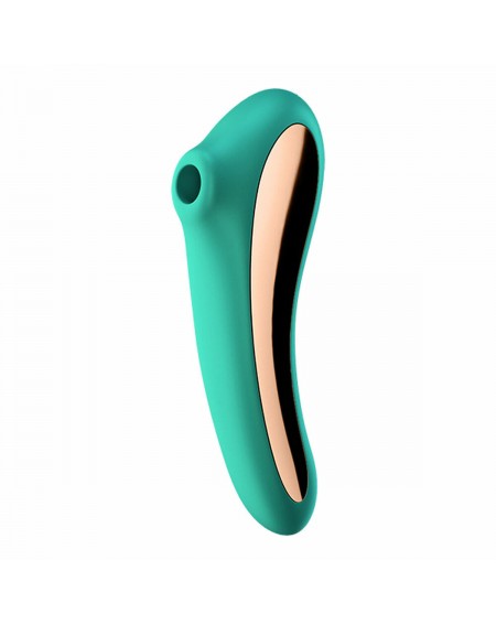 Clitoris Suction Stimulator Satisfyer Dual Kiss Insertable Air Pulse Vibrator Green