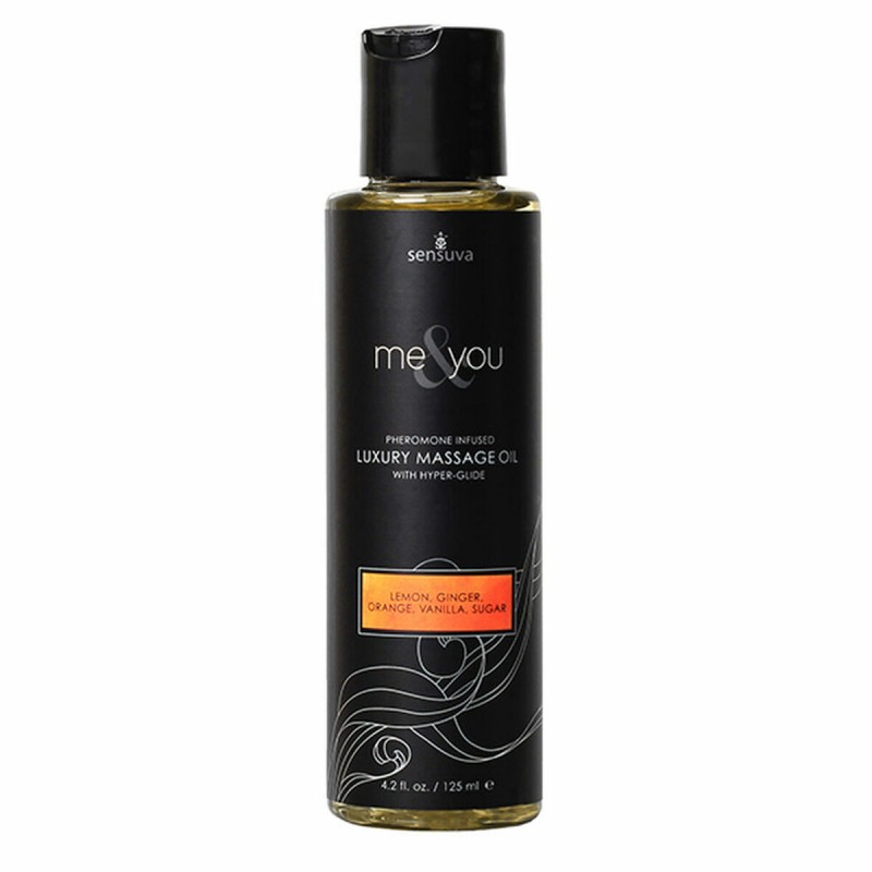 Erotiskā masāžas eļļa Me & You Sensuva 125 ml citrona
