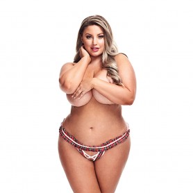 Stringa biksītes Schoolgirl Sarkans