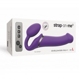 Ультра-сбруя 2 и пробка Vibrating Strap-on-me Purple