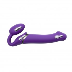 Vac-U-Lock - Ultra Harness 2 & Plug Vibrating Strap-on-me Purple