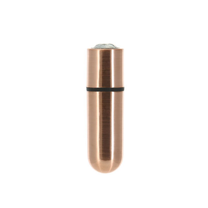 Lodveida Vibrators First Class Mini PowerBullet Crystal 9 Rozā zelta