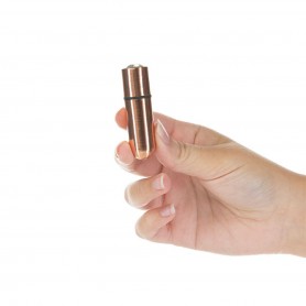 Lodveida Vibrators First Class Mini PowerBullet Crystal 9 Rozā zelta