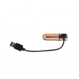 Lodveida Vibrators First Class Mini PowerBullet Crystal 9 Rozā zelta