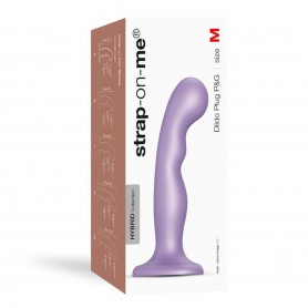 Dildo P&G Metallic Strap-on-me M Purple Silicone