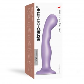 Dildo P&G Metallic Strap-on-me L Purple Silicone
