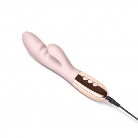 Divkārši Stimulējošs Vibrators Le Wand Rozā zelta
