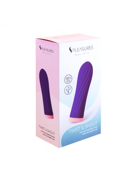 Вибратор в форме пули S Pleasures Фиолетовый (8,5 x 2,5 cm)