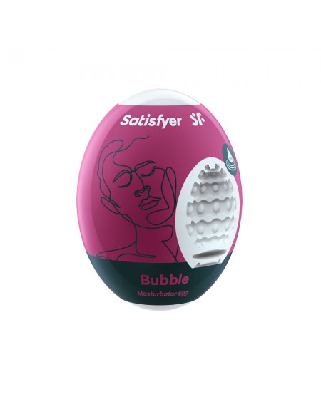 Яйцо-мастурбатор Satisfyer Bubble Hydro Active вишневый