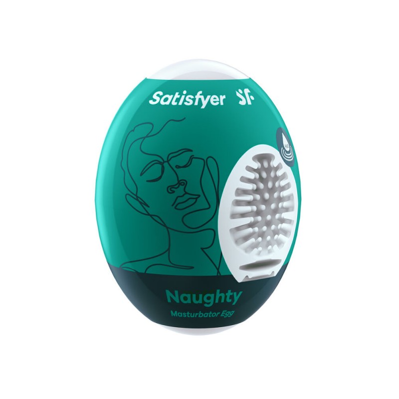Яйцо-мастурбатор Satisfyer Naughty Зеленый