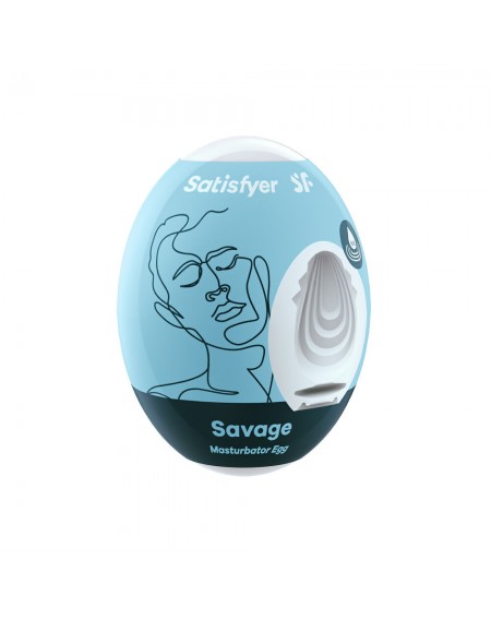 Яйцо-мастурбатор Satisfyer Savage Синий