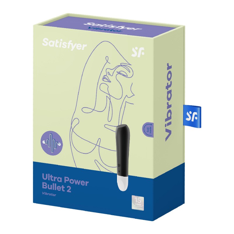 Вибратор в форме пули Ultra Power Satisfyer Чёрн
