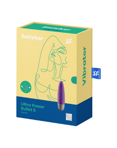 Вибратор в форме пули Ultra Power Satisfyer 5 Фиолетовый