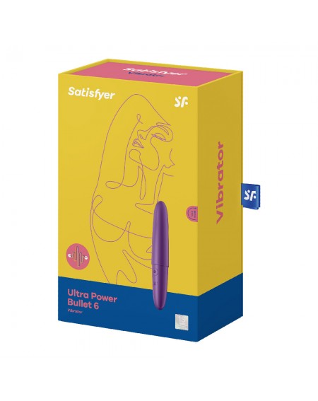 Вибратор в форме пули Ultra Power Satisfyer 6 Фиолетовый