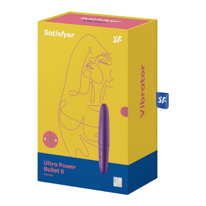 Lodveida Vibrators Ultra Power Satisfyer 6 Violets
