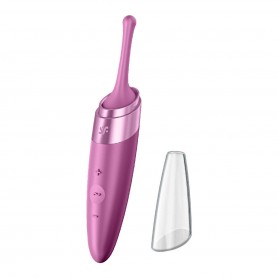 Izliekts klitora vibrators Satisfyer ķiršu