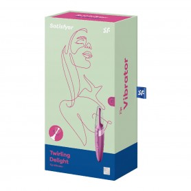 Izliekts klitora vibrators Satisfyer ķiršu