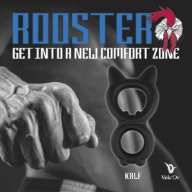 Dzimumlocekļa Uzmava Erekcijai ar Trim Gredzeniem VelvOr Rooster Kalf