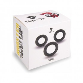 Gabbia per Pene a Tre Anelli VelvOr Rooster Floki (3 pcs)