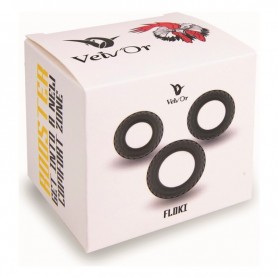 Gabbia per Pene a Tre Anelli VelvOr Rooster Floki (3 pcs)