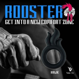 Dzimumlocekļa Uzmava Erekcijai ar Trim Gredzeniem VelvOr Rooster Hawk