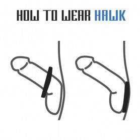 Dzimumlocekļa Uzmava Erekcijai ar Trim Gredzeniem VelvOr Rooster Hawk